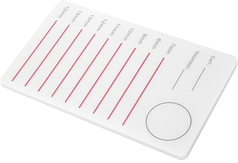 Hamwesh Cuscinetto in Silicone per Supporto per Extension Ciglia con Angoli Lisci, Tavolozza di Supporto per Ciglia in Plastica Leggera per Salone Professionale, Strumento per Trucco Comodo Ed