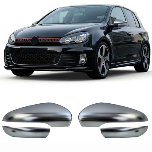 Spiegelkappen Silber Matt Alu Look Abdeckungen 4-teilig für VW Golf 6 2008-2012