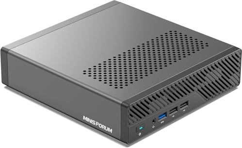MINIS FORUM MS-01 S1390 Mini-PC, Intel Core i9-13900H (vPro), 32GB DDR5, 1TB SSD, Workstation, 2X 10Gbps SFP+, 2X 2,5G RJ45, 2X USB4, HDMI, Unterstützt 3X M.2 2280/22110/U.2 SSD