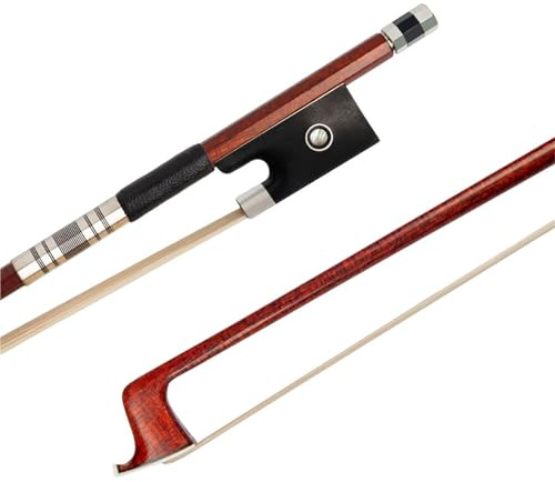 Practice Playing Violin Bow Professional 4/4 Violin Bow Hybrid Carbon Fiber Brazilian Wood Skin Stick Ebony Frog Parts Accessories Durable Use