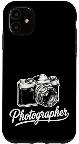 Vintage Analog SLR Camera Retro Photographer Film Case for iPhone 11