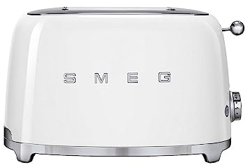 Smeg TSF01WHUK Retro Style 2 Slice Toaster - White
