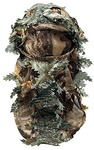 Harrington Marley 3D-Ghillie-Maske für Gesicht, Camouflage, Blätter, Wald, Paintball, Taubenschießen