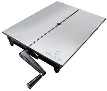 GHIZZONI Macchina Taglia formaggio a filo manuale | Taglio professionale di tutti i tipi di formaggi | Forma intera | Filo armonico e piano in acciaio inox | SENO & SENO