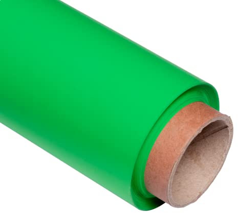 Pixapro 1.35x10m Paper Photo Background Easy Set-Up Video & Photography Backdrop Portable Background Paper Roll Photo Back Drop For Wedding, Portrait & Studio Kit (Green)