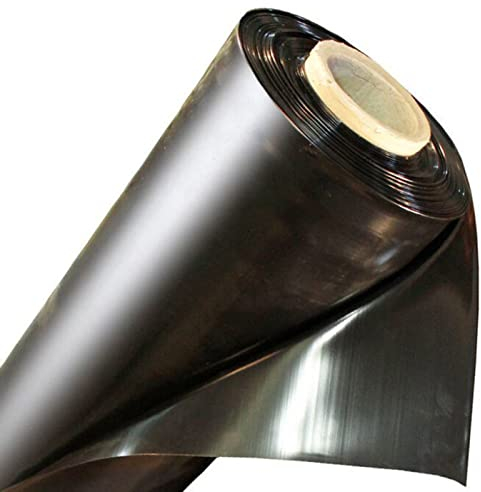 GYYN Teichfolie HDPE 0,3mm Dicke Zuschnitt Teichfolie Teichplane Undurchlässige Folie für Wassergärten, Koi-Teiche, Bachbrunnen (Color : Black, Size : 2.5x3m)