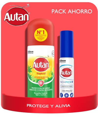 Autan Pack Tropical + No + Pick, Repelente para alta exposición + Tratamiento de picaduras