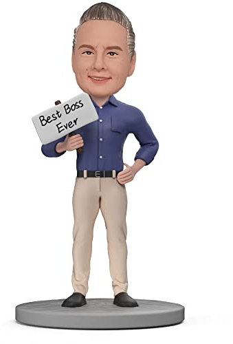 mydedor Individuelle Wackelkopf-Figur, individuelle Puppe, Bobblehead, Wackelkopf-Figuren, handgefertigt, personalisierte Skulptur, Geschenk für Mann