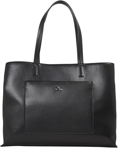 Calvin Klein Damen Tote Bag Tasche Daily Medium Groß, Schwarz (Ck Black), Einheitsgröße