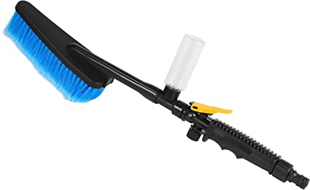 Scalewbin per lavaggio auto, strumento di pulizia a spruzzo d'acqua, setole morbide, con manico lungo