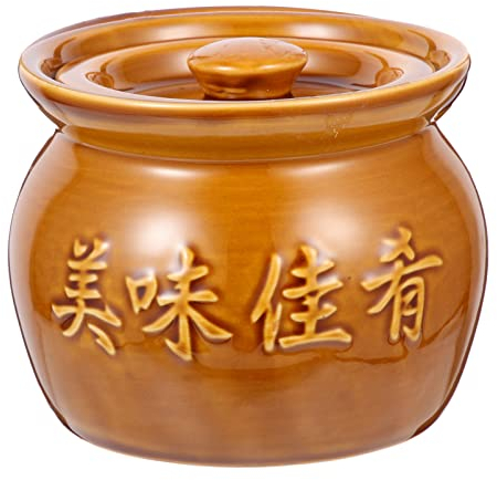Olla de cocción lenta, pequeña olla de cerámica para estofado, cazuela china, cocotte de porcelana, utensilios de cocina asiáticos, 500 ml, para el hogar, restaurante, cocina (color: color 2, tamaño: