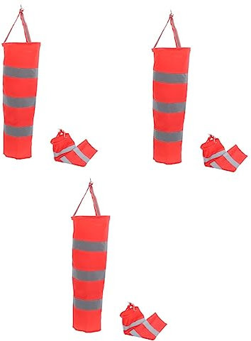 VANZACK 3 Stücke Hängende Windsack Richtungsanzeiger Tasche Outdoor Windsäcke Für Windsackstange Gartendeko Flughafenflagge Windsäcke Outdoor Versorgung