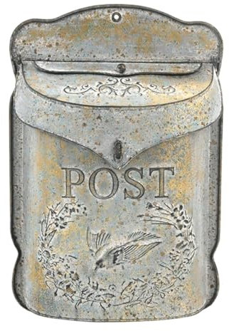 MEIZHITU Briefkästen Postbox Eisen-Briefkasten Für Den Außenbereich, Für Pakete, Zeitschriften, Post, Briefe, Heimdekoration Briefkasten Postkasten
