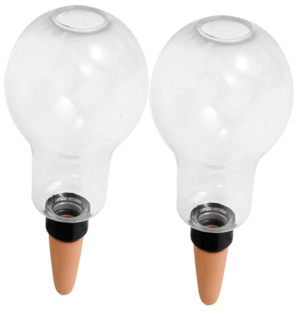 BESPORTBLE 2Pcs Automatic Plant Watering Globes for Houseplants and Succulents, Self Watering Bulbs for Indoor and Outdoor Use, Plastic Drip Irrigation System for Home Gardening