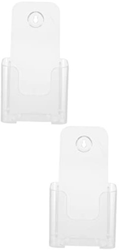 HOODANCOS 2stücke Hängender Aktenhalter Aus Transparentem Material Wandmontage Für Dokumente Flexibles Design Zur Aufbewahrung Von Magazinen Katalogen Und Berichten Für Büro Und Zuhause
