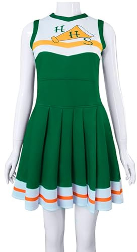 Windskids Chrissy Cosplay Cheerleader Kostüm Damen Hawkins High School Basketball Cheerleading Chrissy Uniform Kleid für Halloween Karneval Party Maskerade Performance Verkleidung