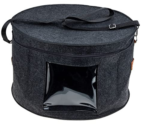KOMBIUDA Daily Hat Storage Box Tragbare Aufbewahrungslösung Für Hüte Socken Und Unterwäsche Für Schlafzimmer Strapazierfähigem Material Tiefgrau