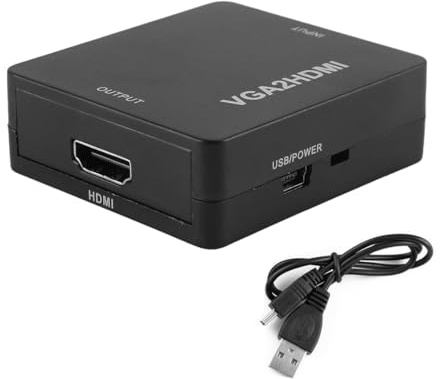 Gorise Full HD 1080P VGA TO HDMI with Audio Video Converter Adapter With USB Cable For Support HDTV for PC Computer Laptop Mac Display Projector