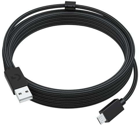 Zosvoses Micro USB Ladekabel Geflochten kompatibel mit Logitech G635 G935 G633 G933 G633 G430 Pro Gaming-Headsets, Logitech G502 G633 G633s Lightspeed Wireless Gaming-Maus, G915 G913 RGB TKL Tastatur