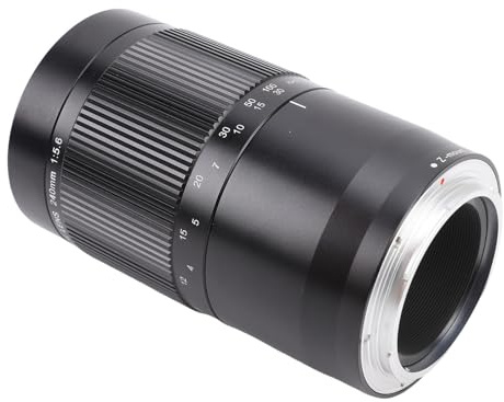 GOWENIC Obiettivo Reflex Full Frame da 240 Mm F5.6, Obiettivo a Specchio MF Obiettivo per Fotocamera con Effetto Bokeh a Ciambella Supporta Filtro da 67 Mm per Fotocamera Mirrorless D