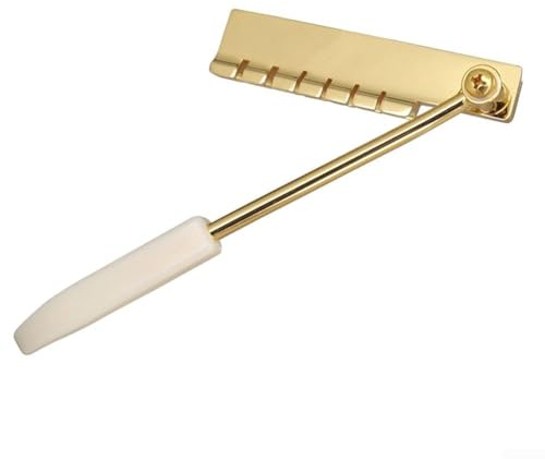Sistema de puente de trémolo diseñado exclusivamente para guitarras eléctricas de jazz, ajuste ideal para Lp y para tipos Sg (dorado)