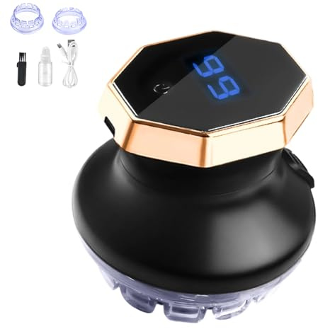 2026 Tondeuse À Cheveux Électrique Circulaire-Écran Led, Tondeuse Savemorer, Rasoir Tete Chauve Homme Automatique, Conception De Coupe À 360 Degrés, Précision Maximale & Confort D'utilisation (B)