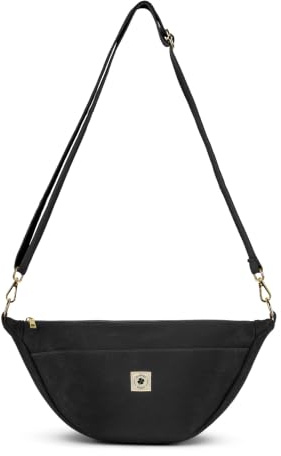Grünes Glück Canvas Moon Bag SMALL, Crossbody Bag, Umhängetasche Damen