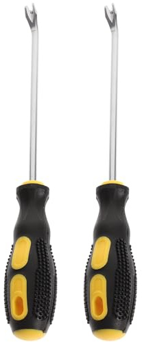 Zerodeko 2 Pezzi Levapunti per Tappezzeria 15 Cm V-fork in Acciaio Inox, Strumento Manuale per Rimozione Chiodi e Graffette, Utensile Leggero e Compatto per Falegnameria, Stile Casuale