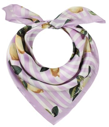 Majea - Kleines quadratisches Halstuch aus imitierter Seide 70cm x 70cm Kopftuch Bandanas Schals (880071)