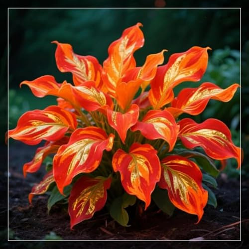 Gartenkultur von Funkien, Kältefeste dauerhafte Ungewöhnliche Hosta, Blütenbildend, Optimale Gartenpflege, Einzigartige Hosta-4 Wurzel-A
