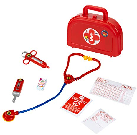 Theo Klein 4420 Doktorkoffer | Mit Stethoskop, Spritze, Thermometer u.v.m. | Robuster Koffer mit praktischem Griff | Maße: 21 cm x 6,3 cm x 17 cm | Spielzeug für Kinder ab 3 Jahren