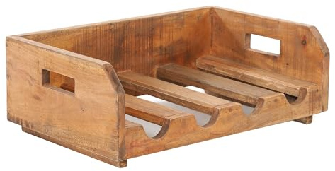 DESIGN DELIGHTS FLASCHENREGAL Builder | 46x30x15 cm, Altholz, Shabby Chic | Weinregal, Flaschenhalter,