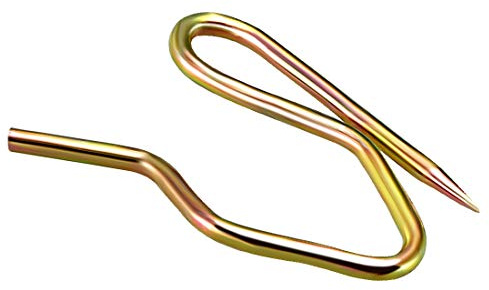 sourcing map Curtain Hooks Metal Pin-On Drapery Hooks Bronze Tone 1 Inch Length for Window Curtain, Door Curtain and Shower Curtain 50 Pcs