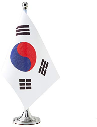 Sydkorea flagga koreansk bordsskrivbord små miniflaggor dekorationer