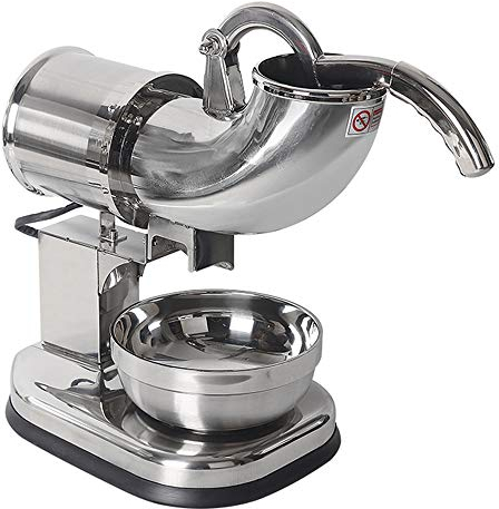 XUMI Picadora de Hielo Eléctrica, Un Click Máquina de Hacer Conos de Nieve, Fabricante de Conos de Acero Inoxidable, Licuadora de Helados, Fabricante de Cócteles 200W