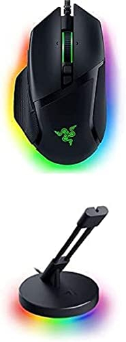 Razer Basilisk V3 + Mouse Bungee V3 Chroma Gaming Mouse, Black, 11 Programmable Buttons, HyperScroll Tilt Wheel, Chroma RGB Lighting