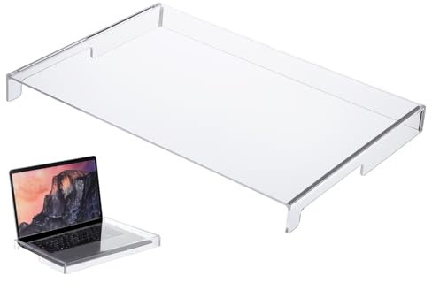 Homoyoyo Tastaturabdeckung Tastaturschutz Transparent Acryl 14 Staubschutz Kratzfest Abnehmbar Waschbar Schreibtisch Tastaturzubehör für Laptop Desktop Katzen