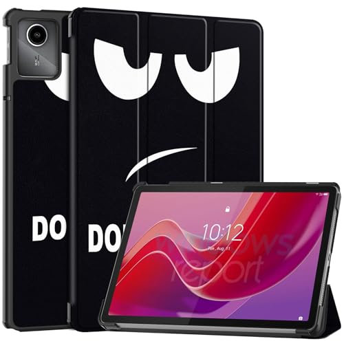 XITODA Custodia Cover per Lenovo Tab M11 (TB330FU/TB330XU) 2024 11 pollici - PU Pelle Flip Cover mit Stand & con Il Sonno/Sveglia la Funzione,Dont touch