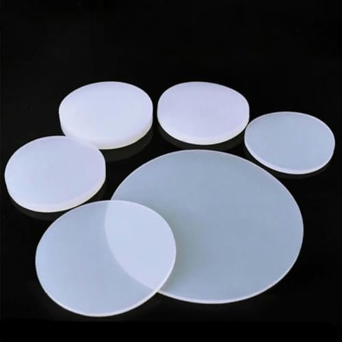 Massive, runde Silikondichtung, rutschfest, hochtemperaturbeständig, stoßfestes Gummipolster, Durchmesser 5–100 mm, Dicke 1 mm, 2 mm, 3–8 mm, Durchmesser 30 mm–6 mm (1 Stück)