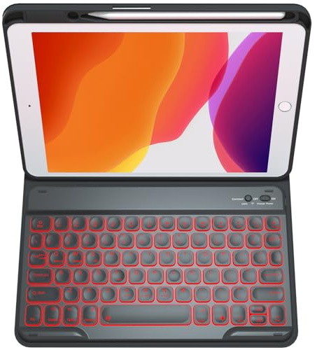 SCIMIN - Funda inteligente con teclado retroiluminado para iPad Air 3 (10.5 pulgadas) / iPad Pro 10.5 pulgadas (2017)
