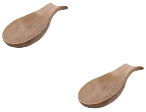 PRETYZOOM 2piezas Soporte De Madera para Cucharas Porta Utensilios De Cocina Descanso para Cucharas De Japonés Accesorio Práctico para Mantener Organizada Manchas