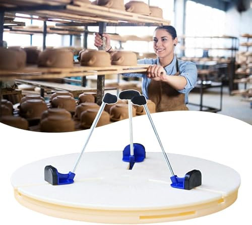 XIAGJAO Verstellbare Töpfermaschine Drehteller-Klemme, Töpfer-Reparatur-Drehteller, Sculpting Wheel – perfekt für Töpferliebhaber, Familie und Schule, Keramik-Kunst-Reparaturwerkzeuge