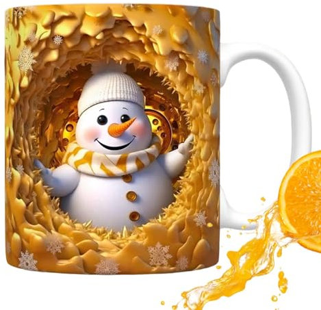 JPSDOWS -Weihnachtstassen, Weihnachtskaffeetassen - Lustige Kaffeetasse - Einzigartige Kaffeetassen, Weihnachtstrinkbecher, -Design für Bar, Restaurant, Bier, Tee