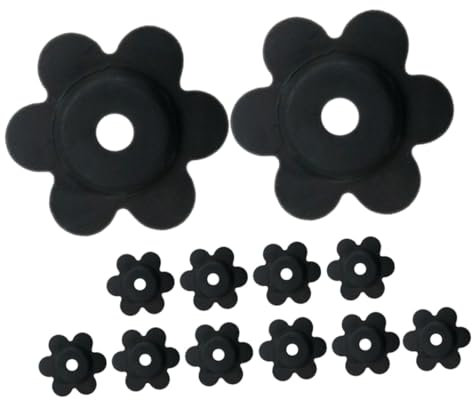 Levemolo 12piezas Tapones Antiviento para Banderas De Accesorios De Fijación De Banderas Stopper De Goma Resistente para Césped