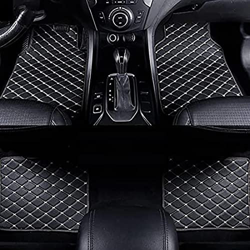 XPKLTXZW Auto Leder FußMatten Für KIA Sorento 5seat 2013 2014, Vorne Und Hinten Teppiche Allwetter wasserdichte rutschfeste Innere Automatten Schutz ZubehöR,B/Black-Beige