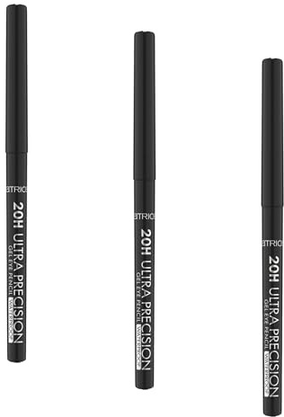 Lápiz de Ojos Catrice H Ultra Precision 010-black 0,28 g (Paquete de 3)