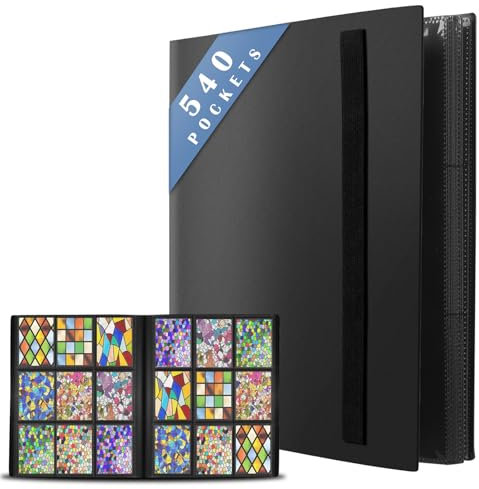 CIOXSOIO 540 Tasche Raccoglitore Carte Magic, 30 Pagine Album Collezionabili, Binder Carte Doppio Lato Compatibile per One Piece, Pokemon, Yu-Gi-Oh, MTG, Sport Album Figurine