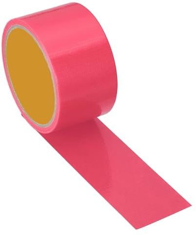 PATIKIL Cinta Adhesiva de Tela Gaffer, Cinta de Reparación Impermeable sin Residuos, 5cm x 10 M, Fácil de Rasgar, para Fotografía en Uso Industrial con Cables Eléctricos, Rosado