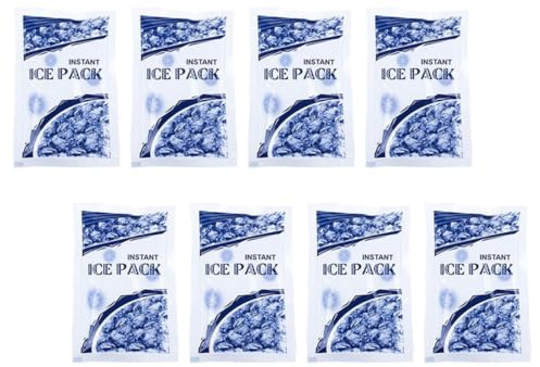BESTYASH 8 Stück Kühlbeutel Einweg Eisbeutel für Schnellkühlung Outdoor Verletzungstherapie Multifunktionale Kühlakkus