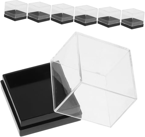 Alipis 18 pollici Scatole Acriliche Trasparenti con per Esposizione e Minerali Gioielli e Oggetti Design Quadrato Resistente e Deformazione per Organizzazione e Smistamento